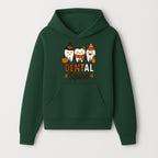 Cute Dental Squad Fall Design, Adorable Tooth Characters with Pumpkin, Autumn Themed, Kids Dental Health Awareness Art Print - Hoodie 1758250129460.jpg