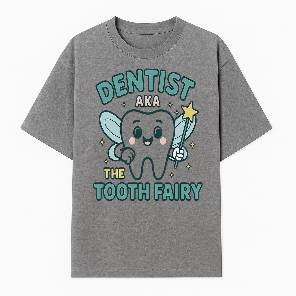 Tooth Fairy Dentist Cute Cartoon Shirt for Kids - Fun Dental Humor Tees - T-shirt 1758250129471.jpg