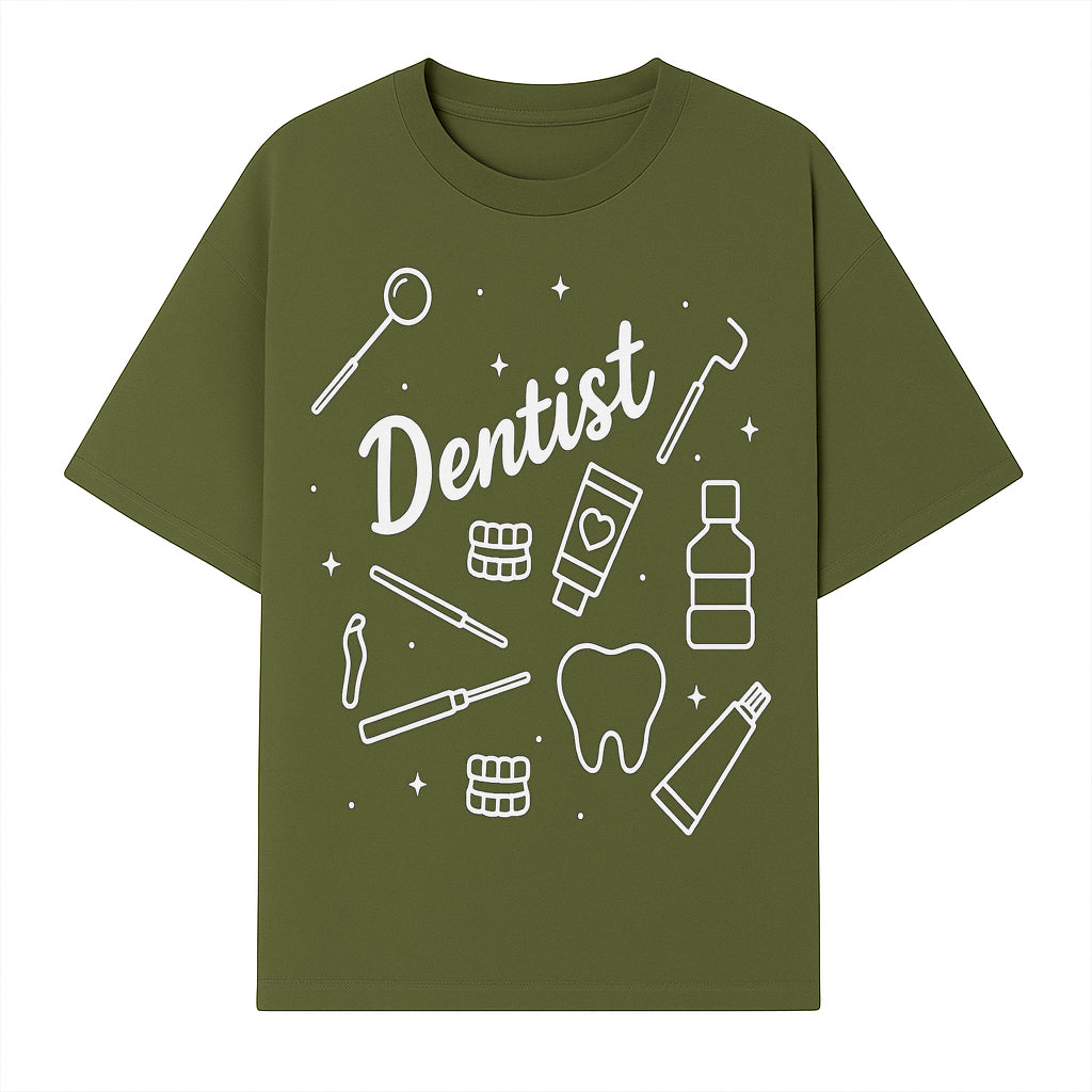 Funny Dentist Themed Wall Art - Dental Tools, Tooth & Hygiene Illustration - Unique Gift for Dental Professionals and Enthusiasts - T-shirt 1758250129710.jpg