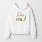 Easter Bunny Celebration Art Print | Cute Bunnies with Eggs, Carrots & Chick | Spring Holiday Decor for Kids' Rooms - Hoodie 1758250129844.jpg