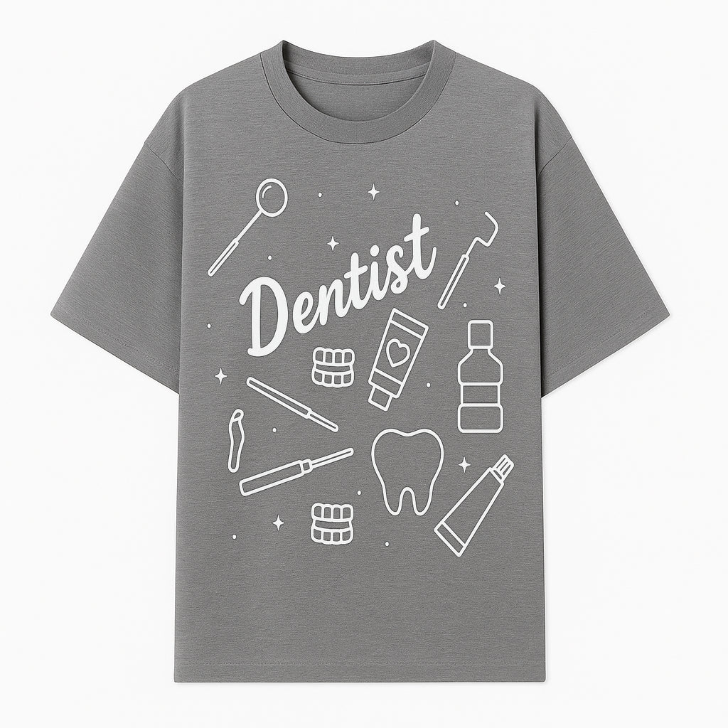 Funny Dentist Themed Wall Art - Dental Tools, Tooth & Hygiene Illustration - Unique Gift for Dental Professionals and Enthusiasts - T-shirt 1758250129879.jpg