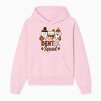 Cute Dental Squad Fall Design, Adorable Tooth Characters with Pumpkin, Autumn Themed, Kids Dental Health Awareness Art Print - Hoodie 1758250129994.jpg