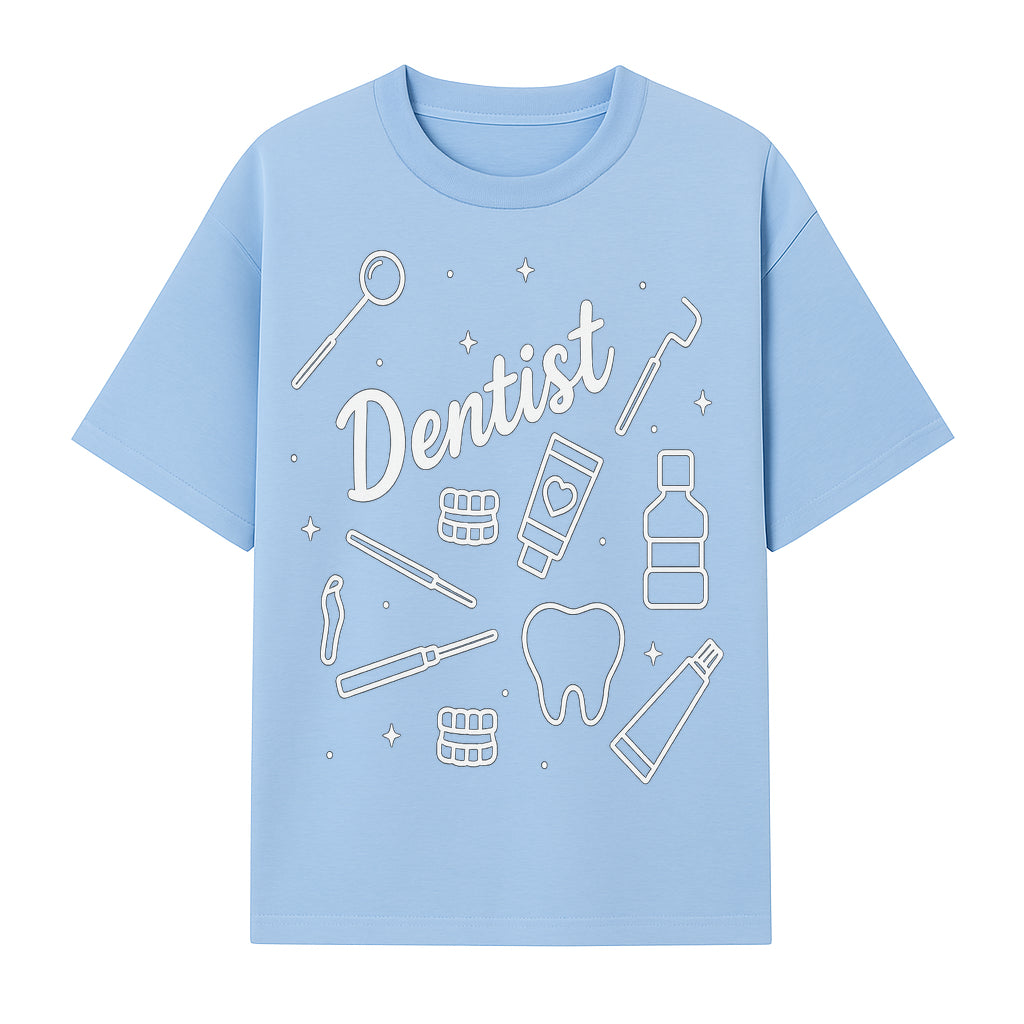 Funny Dentist Themed Wall Art - Dental Tools, Tooth & Hygiene Illustration - Unique Gift for Dental Professionals and Enthusiasts - T-shirt 1758250130031.jpg