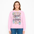 Dental Squad Fun Art Print - Cute Tooth & Dentist Design, Positive Dental Hygiene Quote for Kids' Room or Office Decor - Sweatshirt 1758250130152.jpg