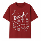 Funny Dentist Themed Wall Art - Dental Tools, Tooth & Hygiene Illustration - Unique Gift for Dental Professionals and Enthusiasts - T-shirt 1758250130362.jpg