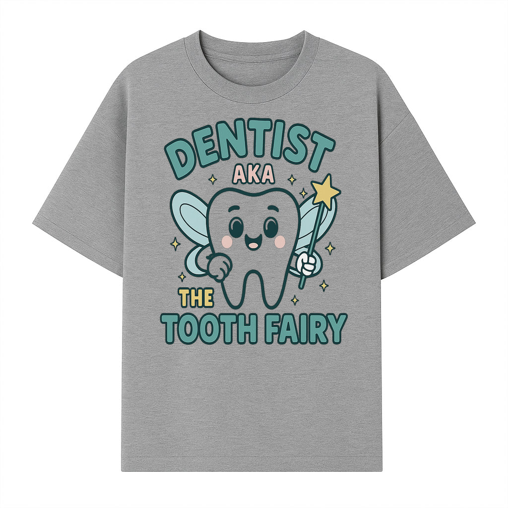 Tooth Fairy Dentist Cute Cartoon Shirt for Kids - Fun Dental Humor Tees - T-shirt 1758250130430.jpg