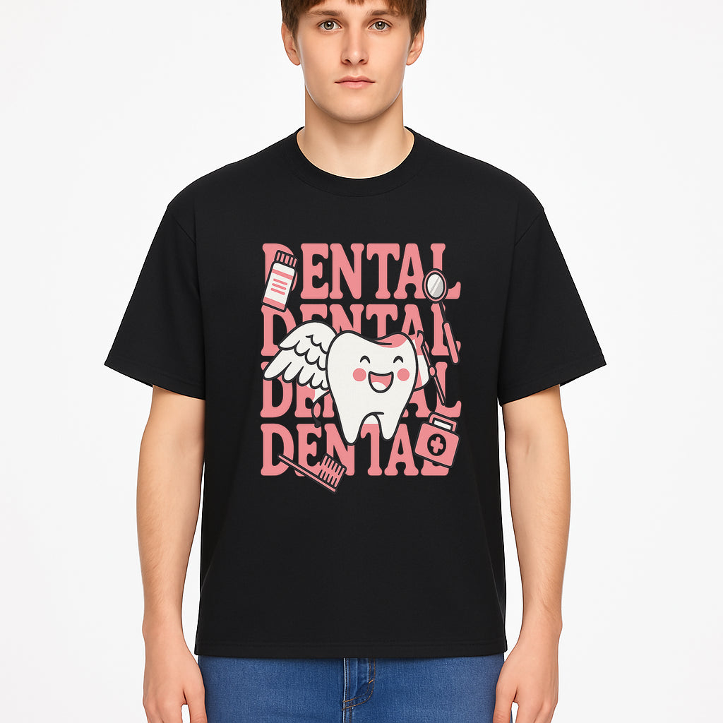 Cute Dental Tooth with Wings Graphic - Dental Care Humor, Teeth Theme, Dental Hygiene Illustration, Kids Dental Gifts - T-shirt 1758250130460.jpg