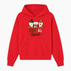 Cute Dental Squad Fall Design, Adorable Tooth Characters with Pumpkin, Autumn Themed, Kids Dental Health Awareness Art Print - Hoodie 1758250130485.jpg