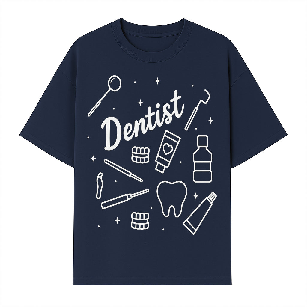 Funny Dentist Themed Wall Art - Dental Tools, Tooth & Hygiene Illustration - Unique Gift for Dental Professionals and Enthusiasts - T-shirt 1758250130513.jpg
