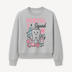 Dental Squad Neon Art Print | Cute Tooth Illustrations | Kids Dental Design | Dental Office Decor | Playful Tooth Brush Graphic - Sweatshirt 1758250130548.jpg