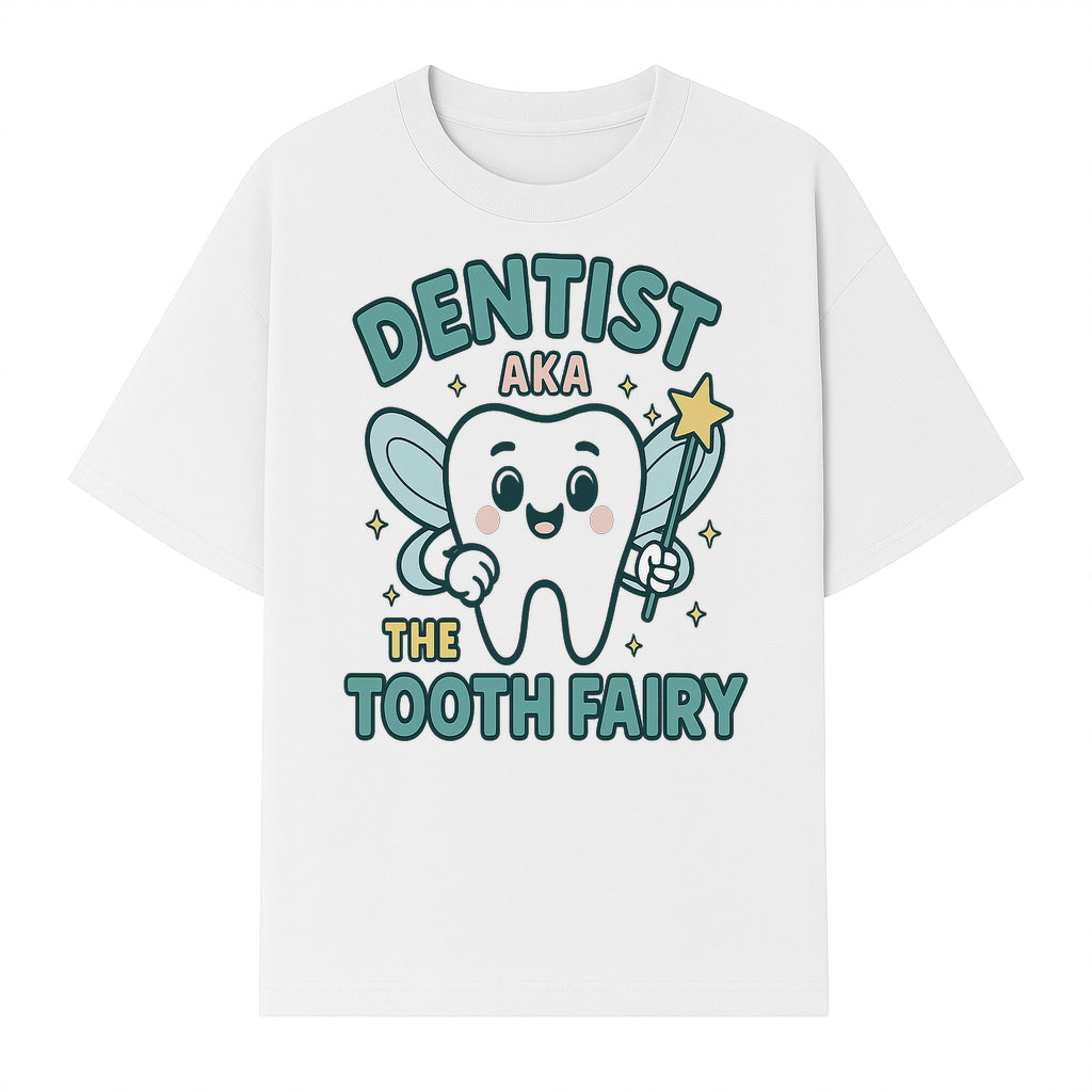 Tooth Fairy Dentist Cute Cartoon Shirt for Kids - Fun Dental Humor Tees - T-shirt 1758250130591.jpg