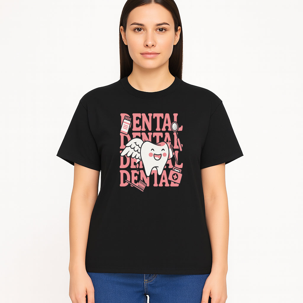 Cute Dental Tooth with Wings Graphic - Dental Care Humor, Teeth Theme, Dental Hygiene Illustration, Kids Dental Gifts - T-shirt 1758250130596.jpg