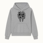 Floral Tooth Design Art Print - Black and White Graphic Decor for Dental Offices, Home, or Gifts - Hoodie 1758250130926.jpg