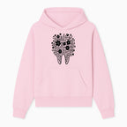 Floral Tooth Design Art Print - Black and White Graphic Decor for Dental Offices, Home, or Gifts - Hoodie 1758250131235.jpg
