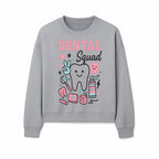 Dental Squad Neon Art Print | Cute Tooth Illustrations | Kids Dental Design | Dental Office Decor | Playful Tooth Brush Graphic - Sweatshirt 1758250131468.jpg