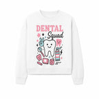 Dental Squad Neon Art Print | Cute Tooth Illustrations | Kids Dental Design | Dental Office Decor | Playful Tooth Brush Graphic - Sweatshirt 1758250131616.jpg