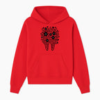 Floral Tooth Design Art Print - Black and White Graphic Decor for Dental Offices, Home, or Gifts - Hoodie 1758250131686.jpg