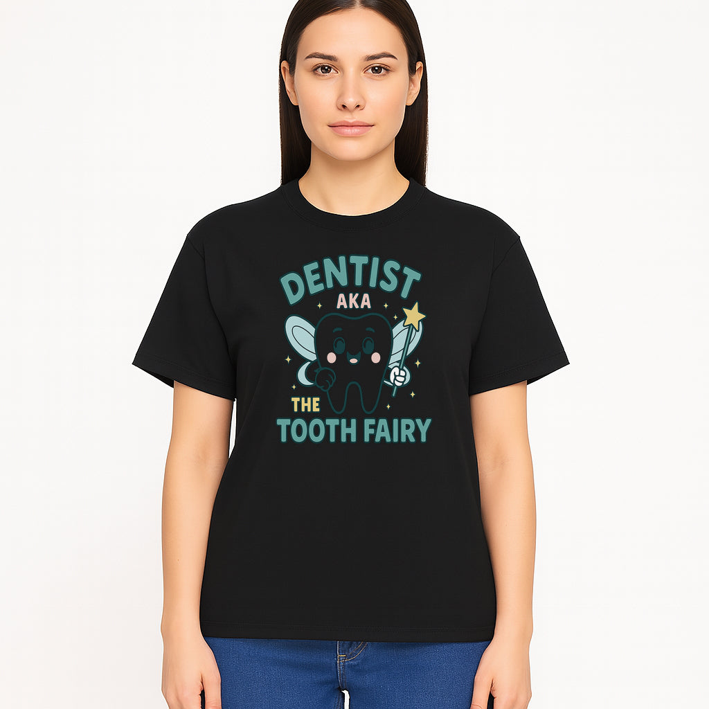 Tooth Fairy Dentist Cute Cartoon Shirt for Kids - Fun Dental Humor Tees - T-shirt 1758250131916.jpg