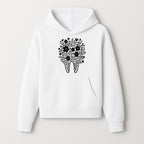 Floral Tooth Design Art Print - Black and White Graphic Decor for Dental Offices, Home, or Gifts - Hoodie 1758250131943.jpg