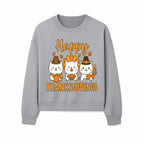 Cute Thanksgiving Cats Decor - Happy Thanksgiving Design with Kittens, Pumpkin, and Pie - Fall Holiday Art for Home Decor and Gifts - Sweatshirt 1758250131989.jpg