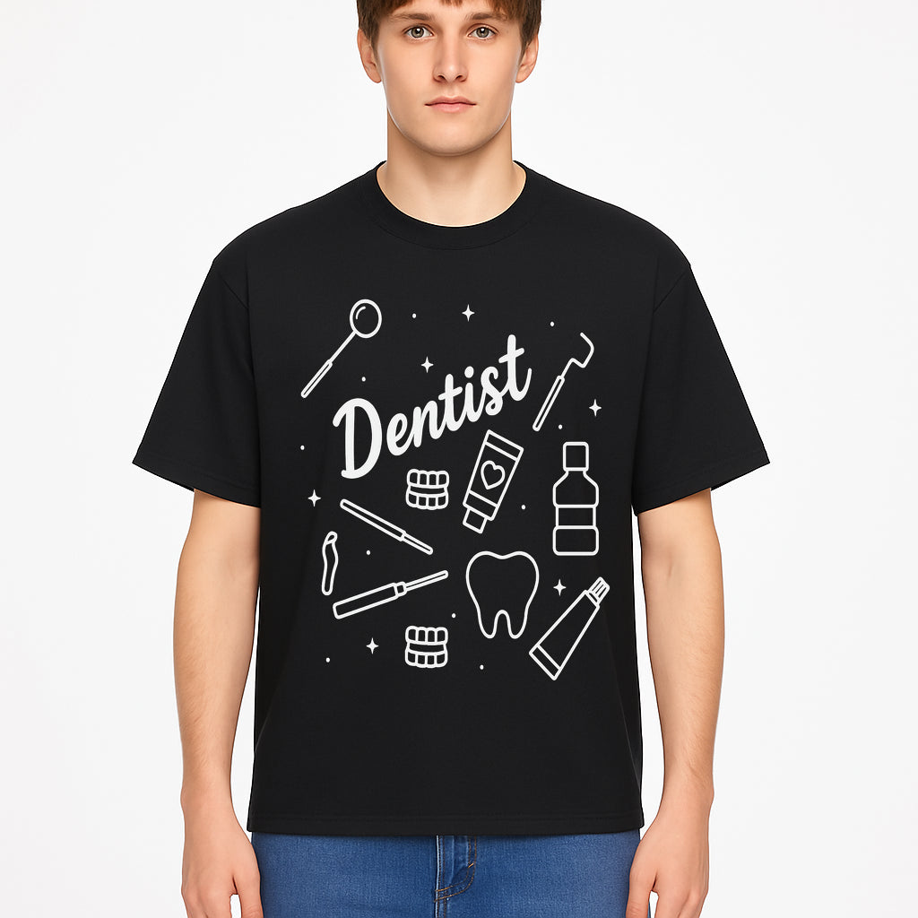 Funny Dentist Themed Wall Art - Dental Tools, Tooth & Hygiene Illustration - Unique Gift for Dental Professionals and Enthusiasts - T-shirt 1758250132088.jpg