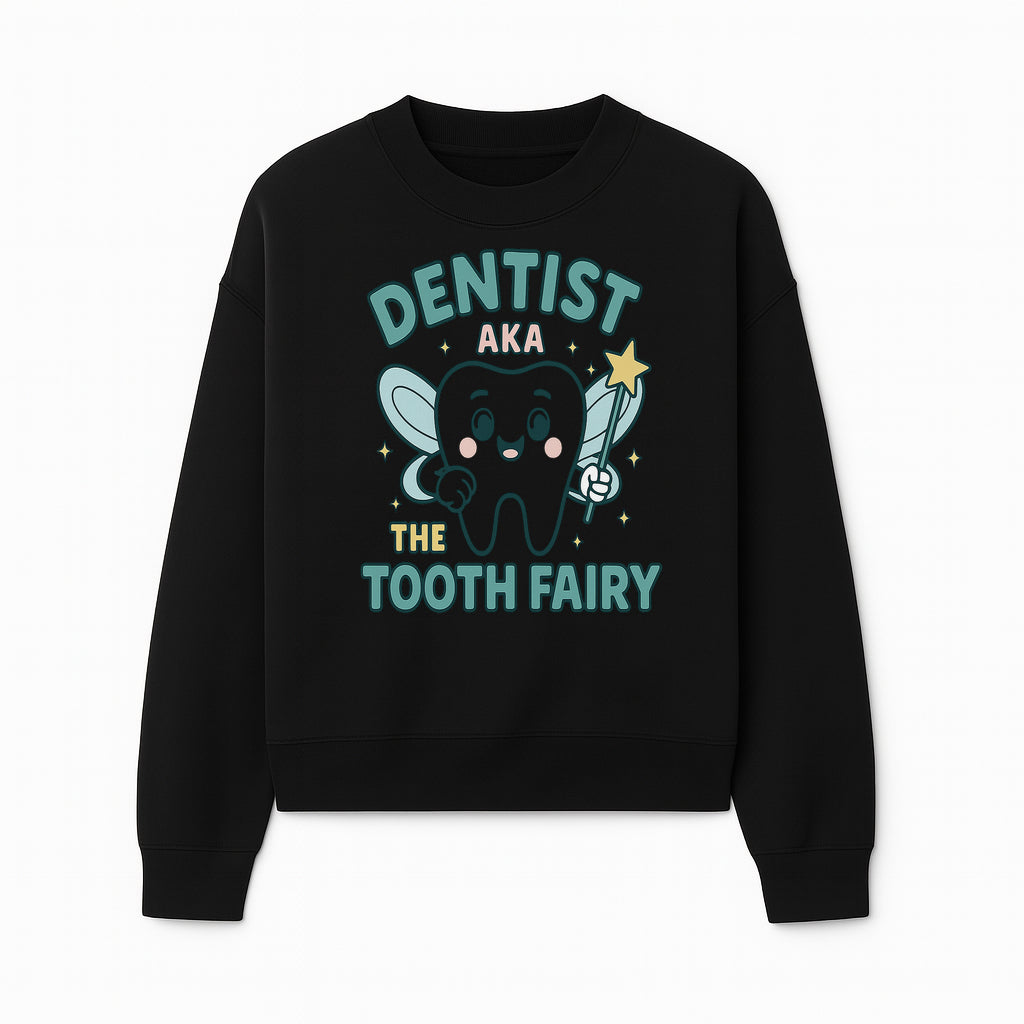 Tooth Fairy Dentist Cute Cartoon Shirt for Kids - Fun Dental Humor Tees - Sweatshirt 1758250132242.jpg