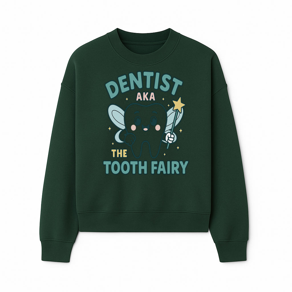 Tooth Fairy Dentist Cute Cartoon Shirt for Kids - Fun Dental Humor Tees - Sweatshirt 1758250132547.jpg
