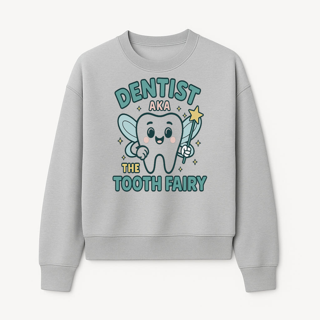 Tooth Fairy Dentist Cute Cartoon Shirt for Kids - Fun Dental Humor Tees - Sweatshirt 1758250132699.jpg