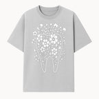 Floral Tooth Design Art Print | Dental Decor | Flower Illustration | Botanical Tooth Artwork for Dentistry Lovers - T-shirt 1758250132805.jpg