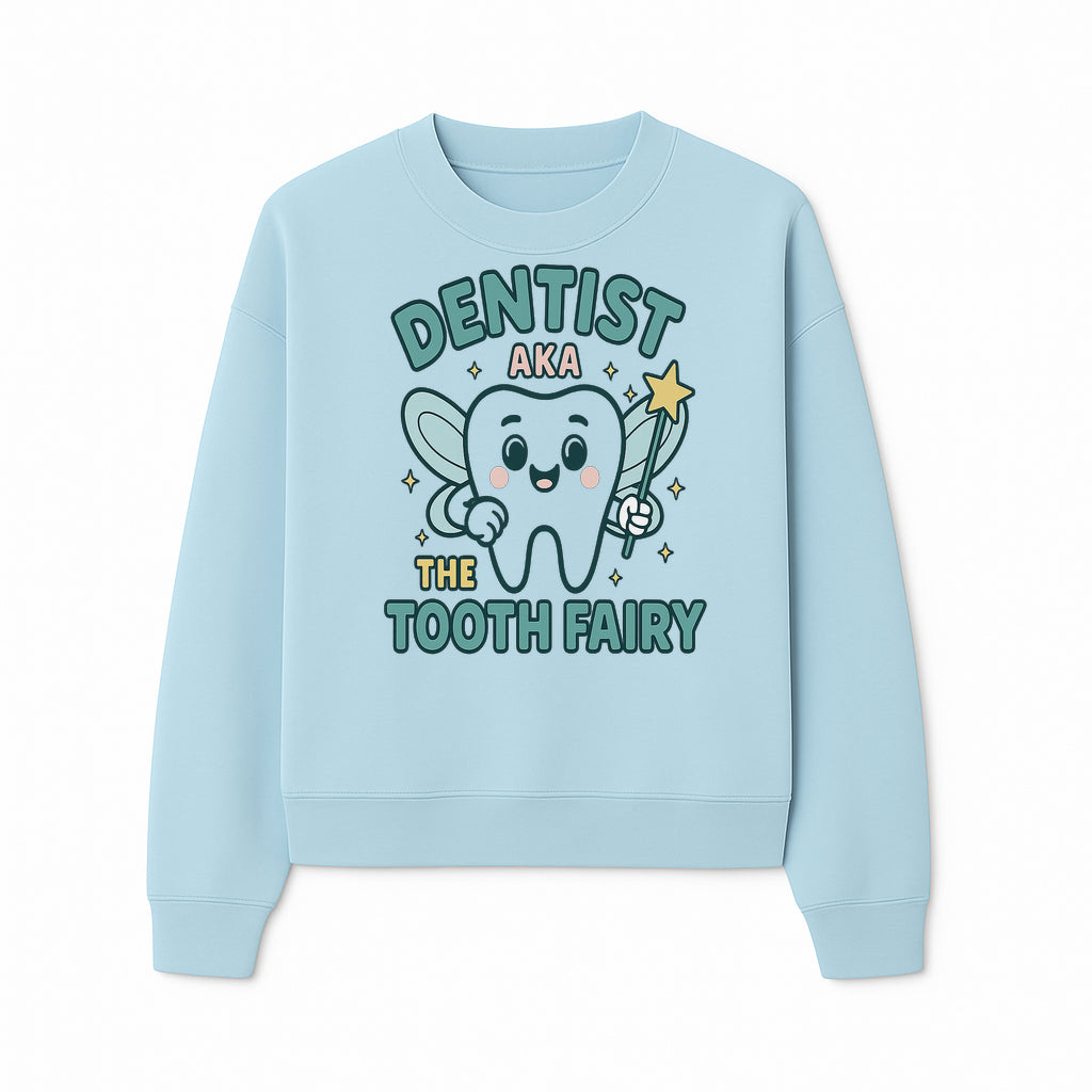 Tooth Fairy Dentist Cute Cartoon Shirt for Kids - Fun Dental Humor Tees - Sweatshirt 1758250132849.jpg