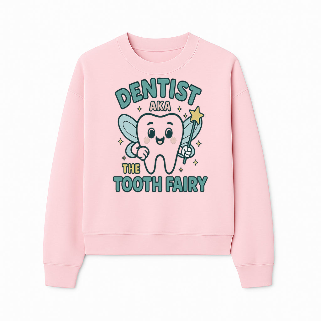 Tooth Fairy Dentist Cute Cartoon Shirt for Kids - Fun Dental Humor Tees - Sweatshirt 1758250132986.jpg