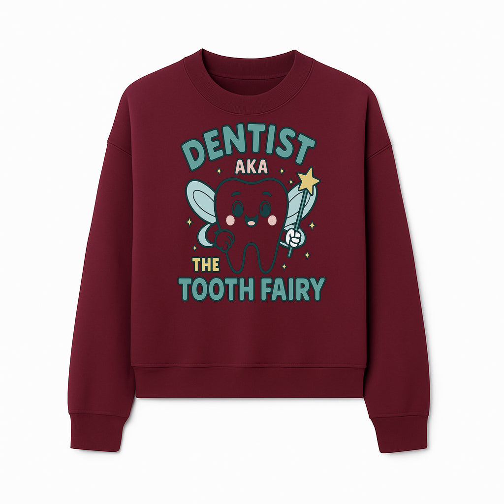 Tooth Fairy Dentist Cute Cartoon Shirt for Kids - Fun Dental Humor Tees - Sweatshirt 1758250133119.jpg