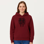 Floral Tooth Design Art Print - Black and White Graphic Decor for Dental Offices, Home, or Gifts - Hoodie 1758250133229.jpg