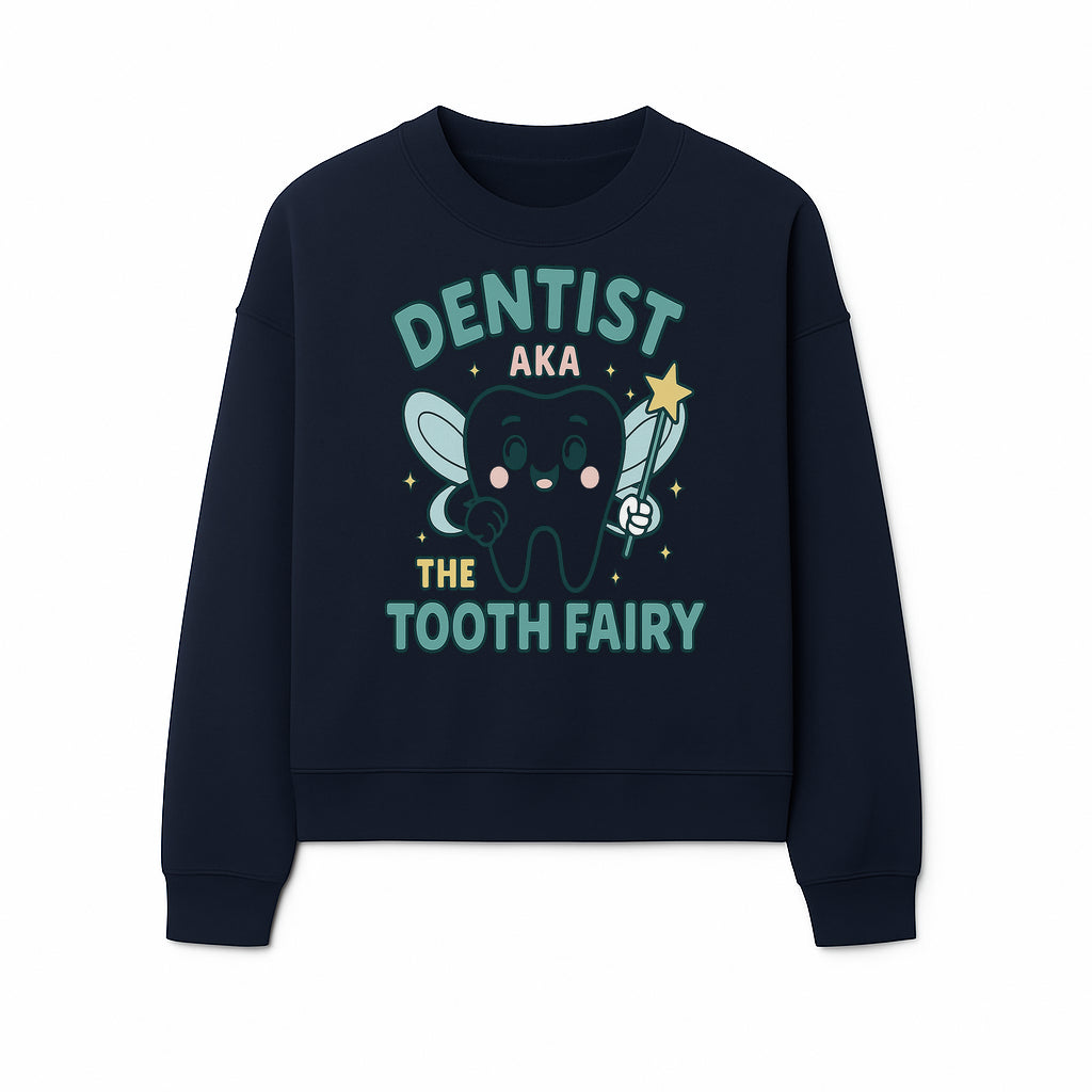 Tooth Fairy Dentist Cute Cartoon Shirt for Kids - Fun Dental Humor Tees - Sweatshirt 1758250133301.jpg