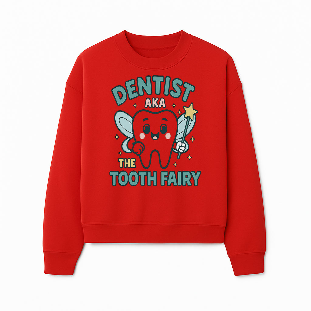 Tooth Fairy Dentist Cute Cartoon Shirt for Kids - Fun Dental Humor Tees - Sweatshirt 1758250133475.jpg
