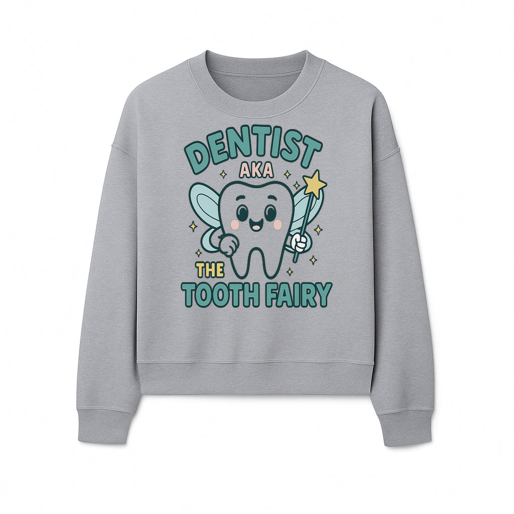 Tooth Fairy Dentist Cute Cartoon Shirt for Kids - Fun Dental Humor Tees - Sweatshirt 1758250133628.jpg