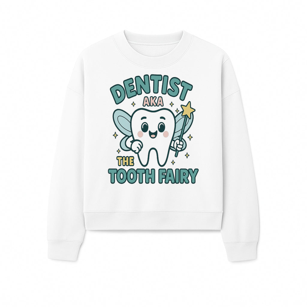 Tooth Fairy Dentist Cute Cartoon Shirt for Kids - Fun Dental Humor Tees - Sweatshirt 1758250133758.jpg