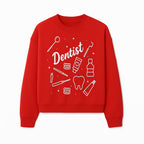 Funny Dentist Themed Wall Art - Dental Tools, Tooth & Hygiene Illustration - Unique Gift for Dental Professionals and Enthusiasts - Sweatshirt 1758250133953.jpg
