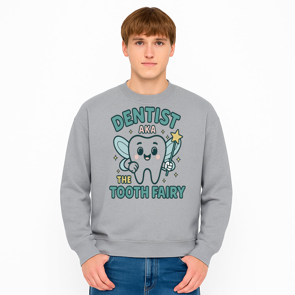 Tooth Fairy Dentist Cute Cartoon Shirt for Kids - Fun Dental Humor Tees - Sweatshirt 1758250134884.jpg