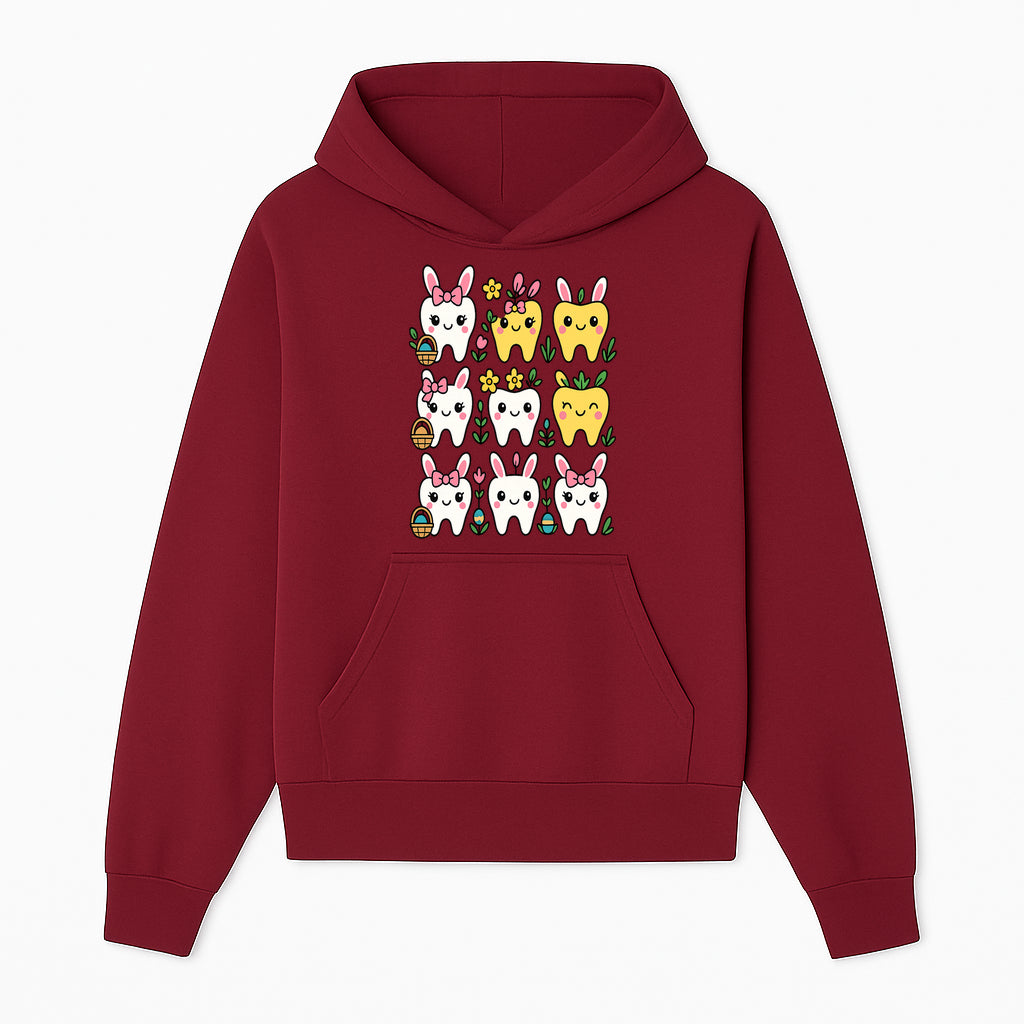 Cute Bunny Teeth Stickers | Easter Tooth Decor | Kawaii Dental Art for Kids | Fun Spring Decorations | Whimsical Tooth and Flower Designs - Hoodie 1758250135349.jpg