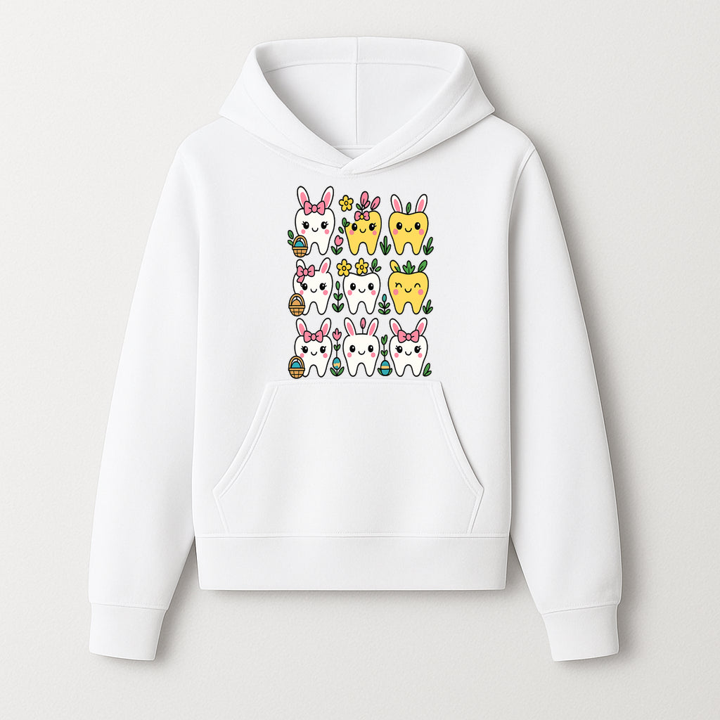 Cute Bunny Teeth Stickers | Easter Tooth Decor | Kawaii Dental Art for Kids | Fun Spring Decorations | Whimsical Tooth and Flower Designs - Hoodie 1758250136046.jpg