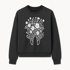 Floral Tooth Design Art Print | Dental Decor | Flower Illustration | Botanical Tooth Artwork for Dentistry Lovers - Sweatshirt 1758250136319.jpg