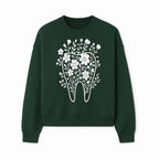 Floral Tooth Design Art Print | Dental Decor | Flower Illustration | Botanical Tooth Artwork for Dentistry Lovers - Sweatshirt 1758250136490.jpg