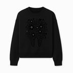 Floral Tooth Design Art Print - Black and White Graphic Decor for Dental Offices, Home, or Gifts - Sweatshirt 1758250136580.jpg
