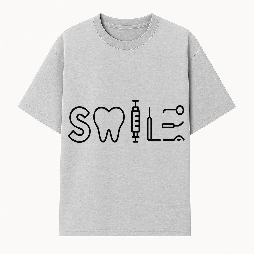 Dental Care Smile Wall Art Tooth, Syringe, and Tools Graphic Print for Dental Office or Home Decor - T-shirt 1758250136593.jpg