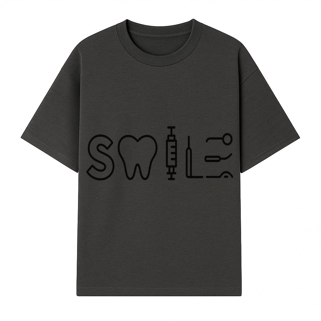 Dental Care Smile Wall Art Tooth, Syringe, and Tools Graphic Print for Dental Office or Home Decor - T-shirt 1758250136899.jpg