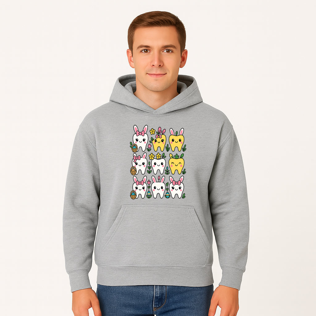 Cute Bunny Teeth Stickers | Easter Tooth Decor | Kawaii Dental Art for Kids | Fun Spring Decorations | Whimsical Tooth and Flower Designs - Hoodie 1758250137196.jpg