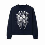 Floral Tooth Design Art Print | Dental Decor | Flower Illustration | Botanical Tooth Artwork for Dentistry Lovers - Sweatshirt 1758250137306.jpg