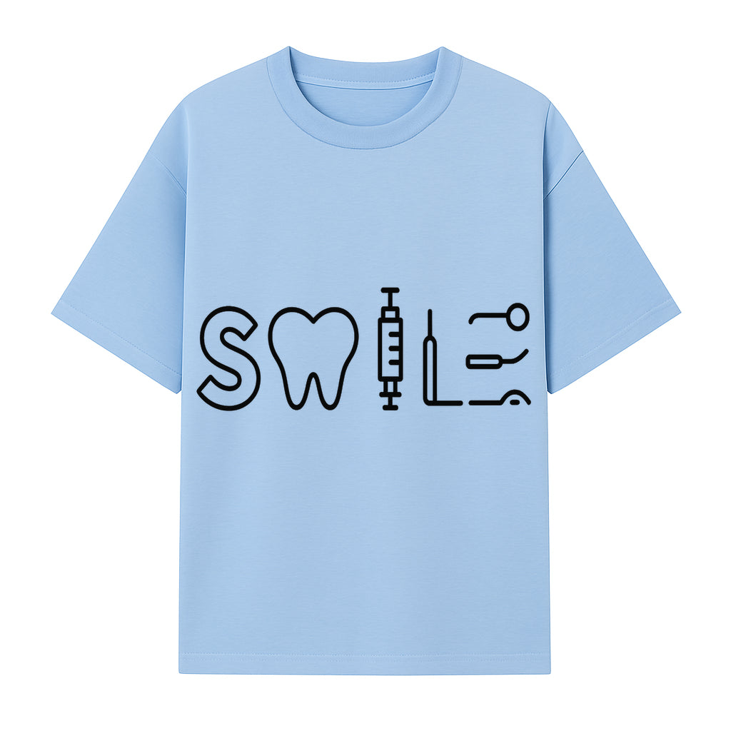 Dental Care Smile Wall Art Tooth, Syringe, and Tools Graphic Print for Dental Office or Home Decor - T-shirt 1758250137348.jpg