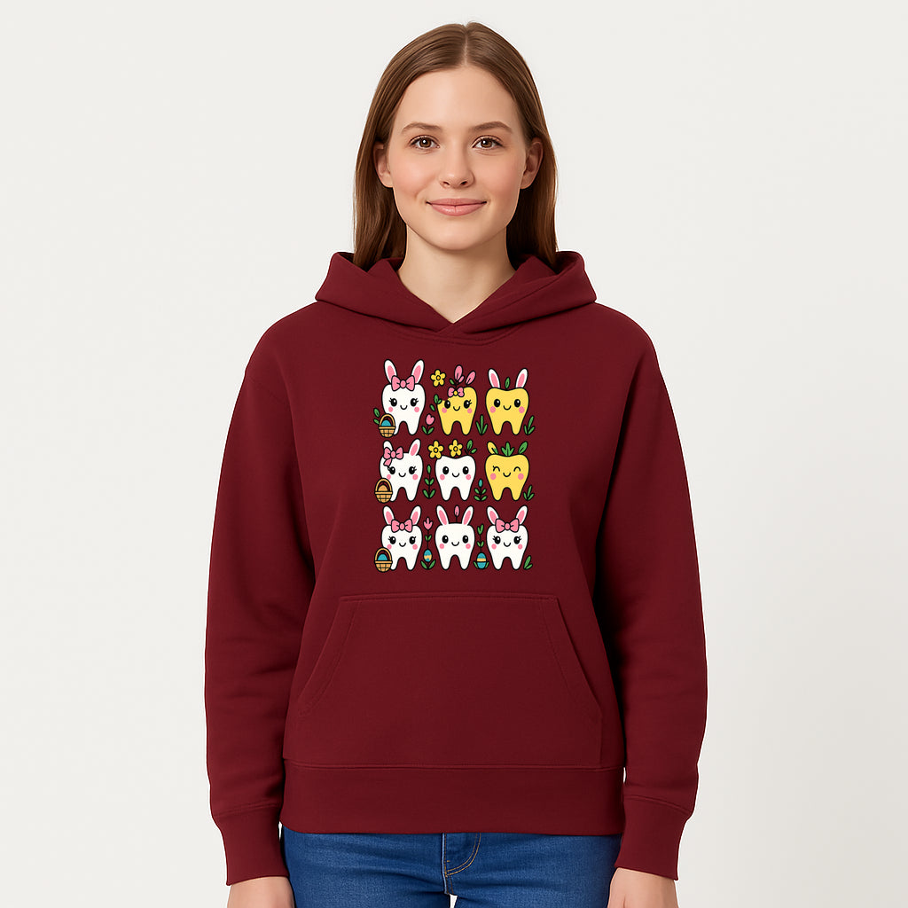 Cute Bunny Teeth Stickers | Easter Tooth Decor | Kawaii Dental Art for Kids | Fun Spring Decorations | Whimsical Tooth and Flower Designs - Hoodie 1758250137381.jpg